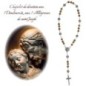 Chapelet de dévotion aux 7 Douleurs et 7 Allégresses de saint Joseph, livré en sachet avec notice explicative.